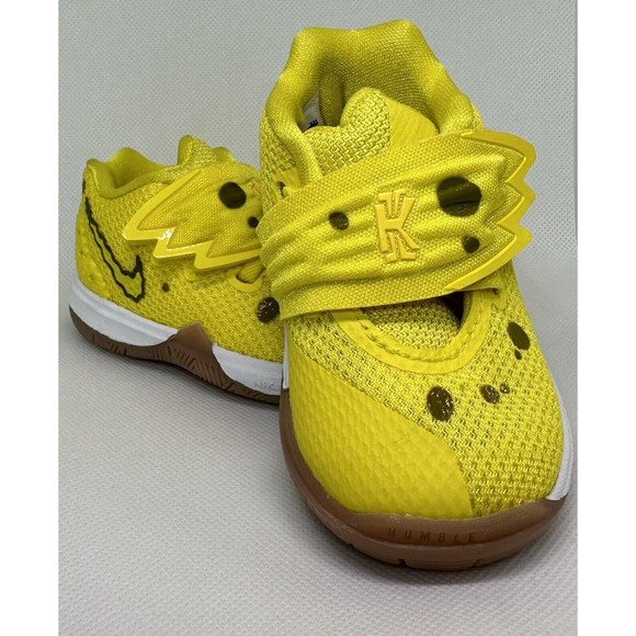SpongeBob Edition Kyrie 5 SBSP BT Shoes Sneakers CN4490-700 Size Kid’s 3c NEW! - Picture 1 of 10